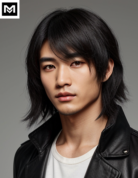 Korean wolf cut