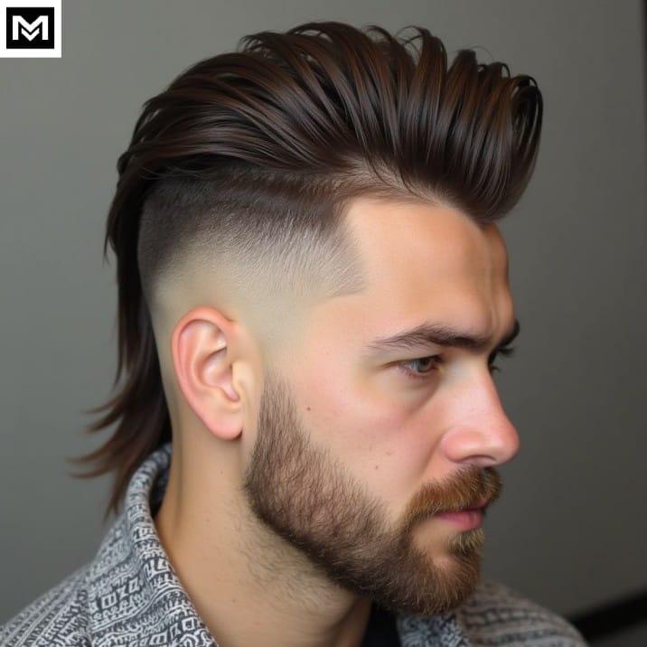 Burst Fade Mullet