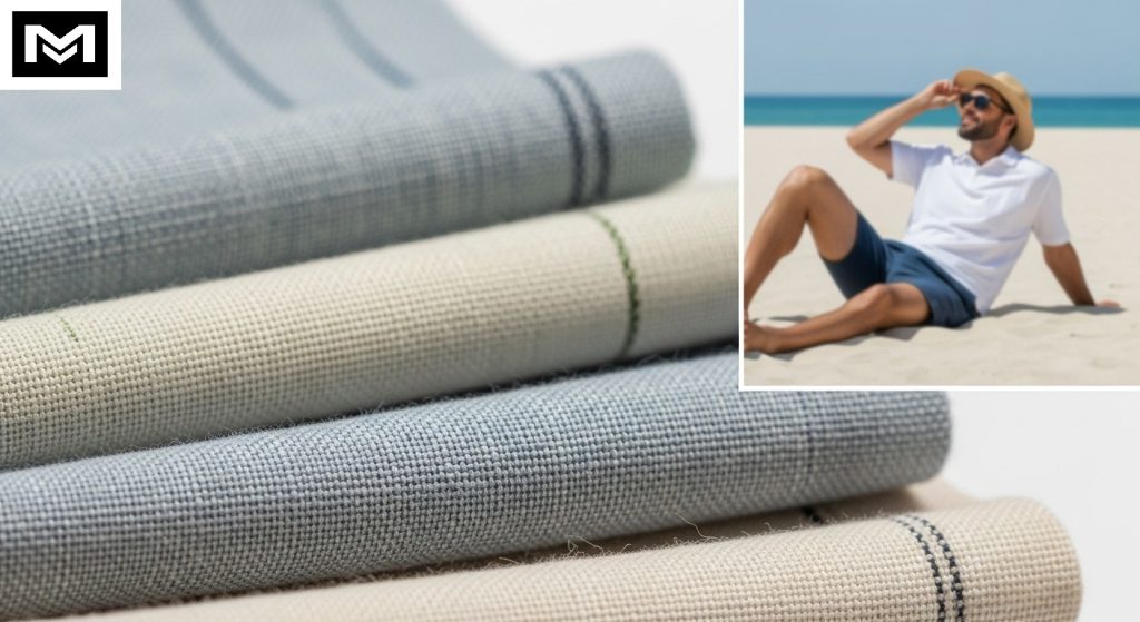 Lightweight and breathable fabrics for summer:Cotton (Especially Pima or Egyptian) 