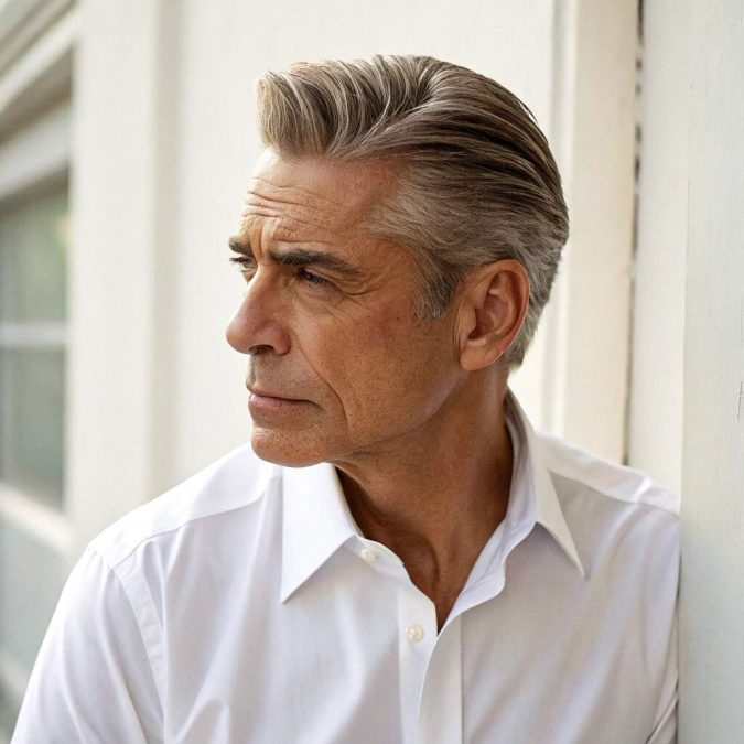 A man in his 60s sporting a classic crew cut