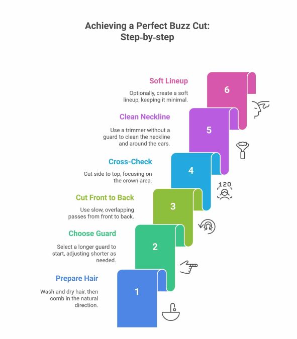 step-by-step-process-of-even-buzz-cut