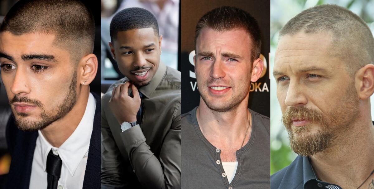 Bleached buzz cut inspired by celebrity looks
