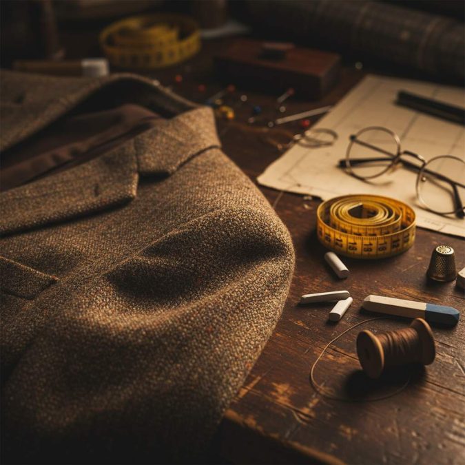 Best Buys in 2025: tape measure on tweed blazer to suggest budgeting for alterations.