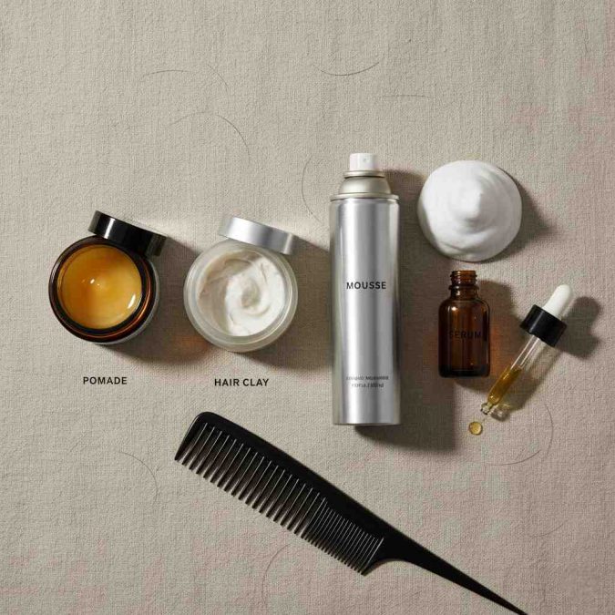 Volumizing mens hair products lineup including clay and mousse for men’s styling. Which oil is best for men's hair?