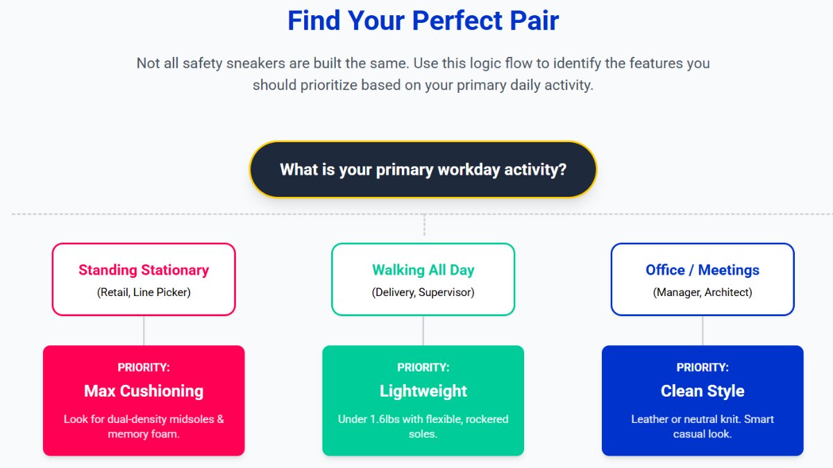 Best steel toe sneakers by use case