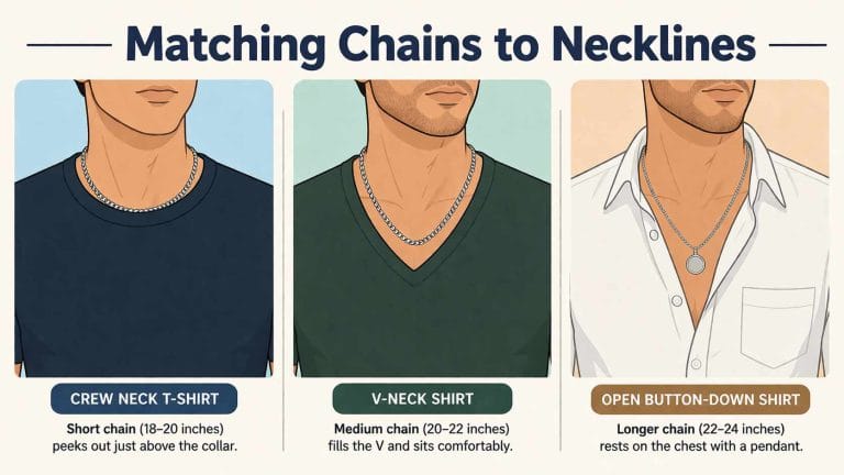 Standard Men's Necklace Length: Complete Size Guide (2026)