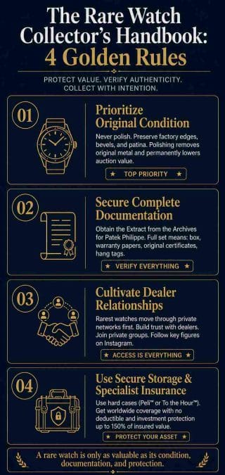 A Collector’s Handbook: 4 Rules for the Rare Watch Market