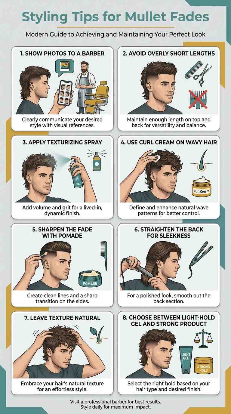 Styling Tips for Mullet Fades