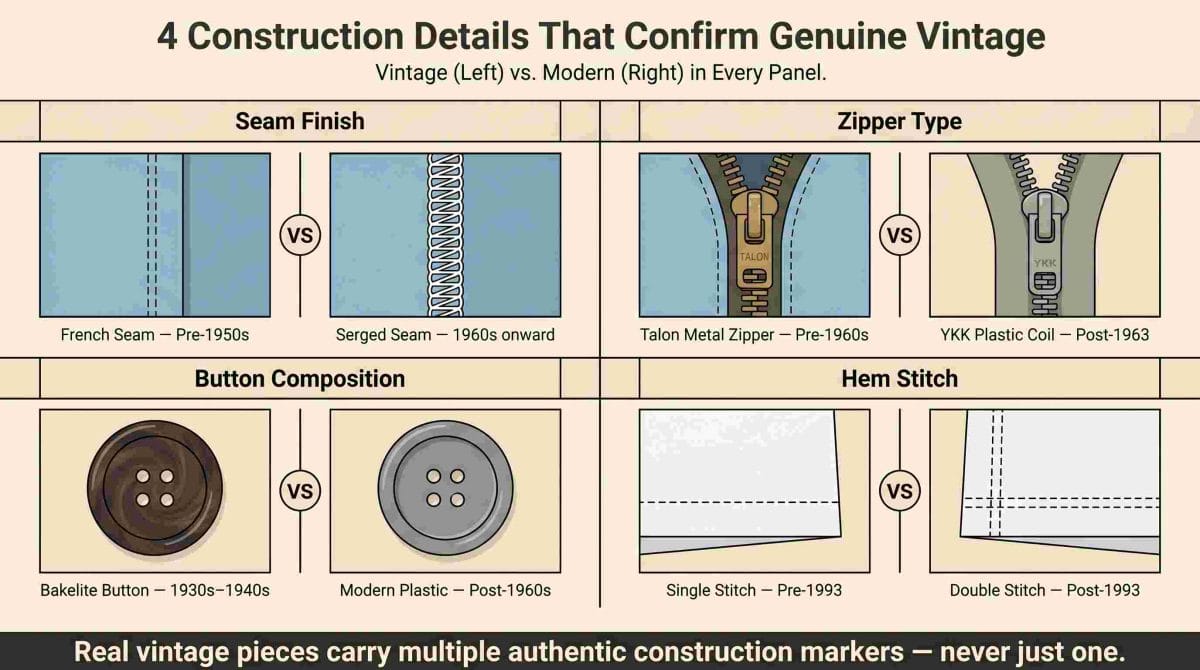 Construction Details That Reveal If a Piece Is Genuinely Vintage