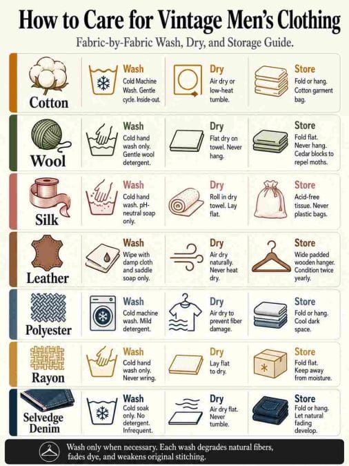 How to Care for and Preserve Men’s Vintage Clothing