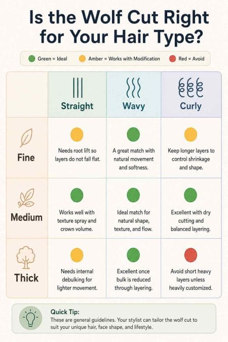 Best Hair Types for the Wolf Cut