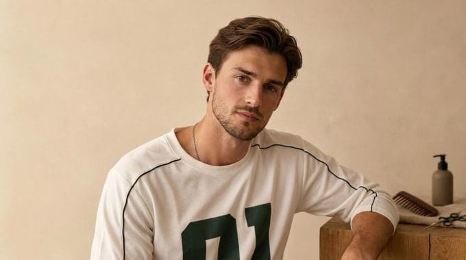Man with healthy, well-kept long hair representing regular maintenance and grooming