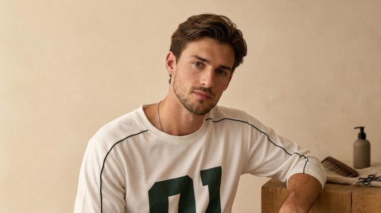 Man with healthy, well-kept long hair representing regular maintenance and grooming