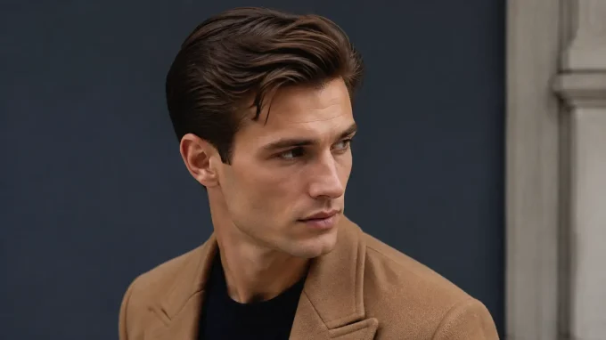 Old money hairstyle with controlled volume, softly tapered sides, and a natural finish