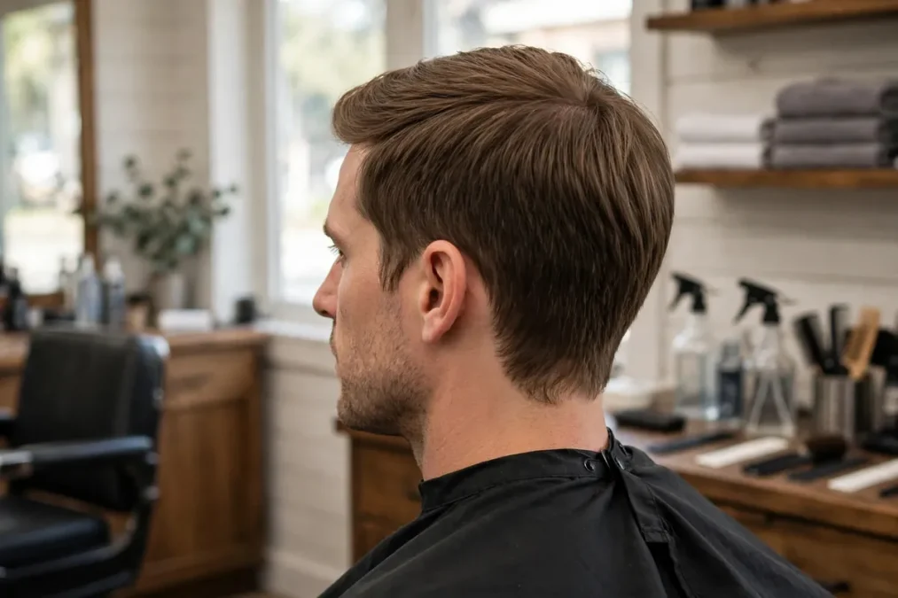 Low soft taper: a low-maintenance haircut with gradual sides and no harsh line.